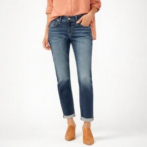 Silver Jeans Boyfriend Fit Slim Leg Jeans Cotton Blend Dark Wash W36 L29 Casual